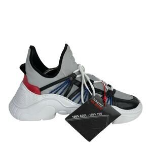 Schutz Anick Athletic Sneakers Chunky Women's SZ 10 NEW Boyfriend Platform Gray